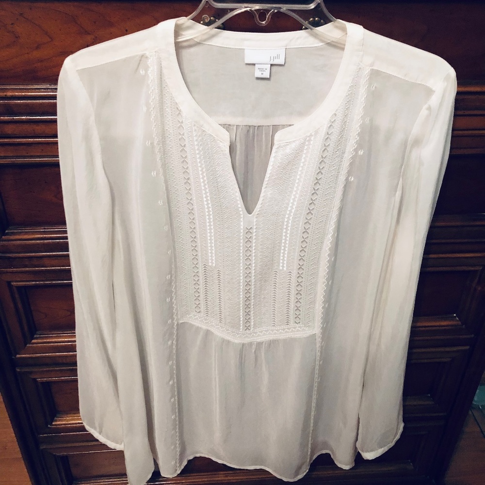 JJill silk shirt/ medium/ new